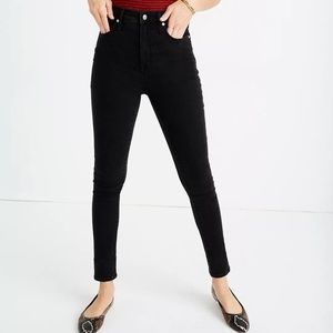 Madewell 11 Inch High Rise Skinny Jeans in Black | US Size 29